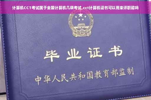 计算机CCT考试属于全国计算机几级考试,cct计算机证书可以用来评职称吗