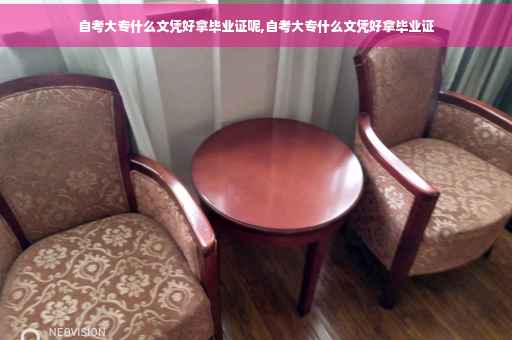自考大专什么文凭好拿毕业证呢,自考大专什么文凭好拿毕业证