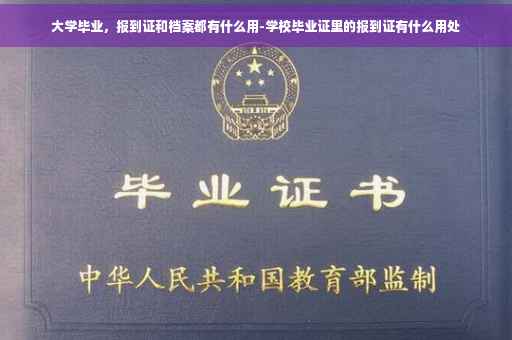 大学毕业，报到证和档案都有什么用-学校毕业证里的报到证有什么用处