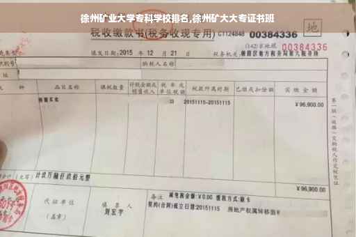 徐州矿业大学专科学校排名,徐州矿大大专证书班