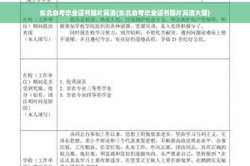 东北自考毕业证书图片高清(东北自考毕业证书图片高清大图)
