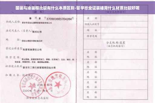 国画与油画相比较有什么本质区别-留学毕业证装裱用什么材质比较好呢