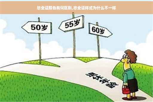 毕业证颜色有何区别,毕业证样式为什么不一样
