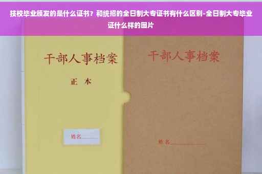 技校毕业颁发的是什么证书？和统招的全日制大专证书有什么区别-全日制大专毕业证什么样的图片