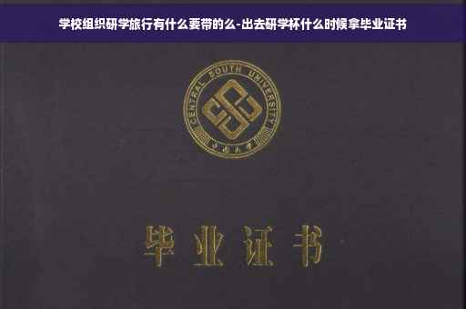 学校组织研学旅行有什么要带的么-出去研学杯什么时候拿毕业证书
