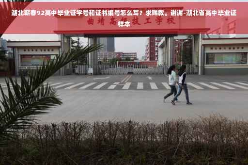 湖北蕲春92高中毕业证学号和证书编号怎么写？求赐教。谢谢-湖北省高中毕业证样本