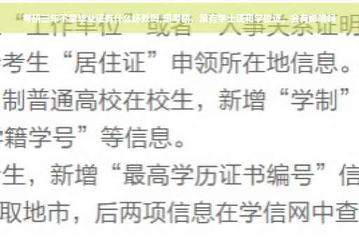 考研三年不拿毕业证有什么坏处吗,想考研，没有学士证和学位证，会有影响吗