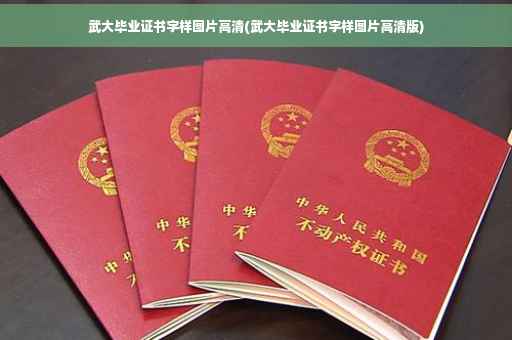 武大毕业证书字样图片高清(武大毕业证书字样图片高清版)