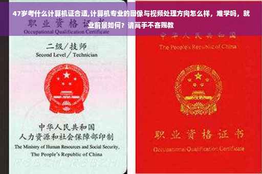47岁考什么计算机证合适,计算机专业的图像与视频处理方向怎么样，难学吗，就业前景如何？请高手不吝赐教