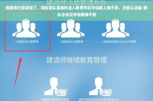 我朋友已经退役了，现在军队里面的成人教育学历学信网上查不到，还能认证嘛-部队毕业证学信网查不到