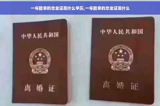 一年能拿的毕业证是什么学历,一年能拿的毕业证是什么
