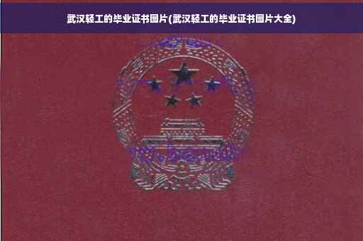 武汉轻工的毕业证书图片(武汉轻工的毕业证书图片大全)