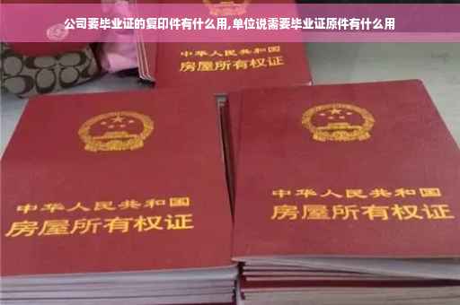 公司要毕业证的复印件有什么用,单位说需要毕业证原件有什么用