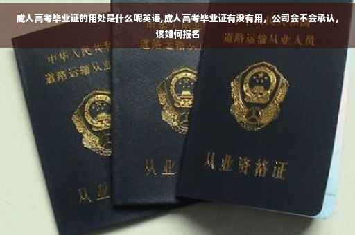 成人高考毕业证的用处是什么呢英语,成人高考毕业证有没有用，公司会不会承认，该如何报名