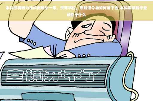 本科即将因为挂科而延毕一年，没有学位，想知道今后如何活下去,本科没拿到毕业证能干什么