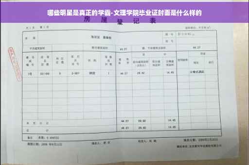 哪些明星是真正的学霸-文理学院毕业证封面是什么样的