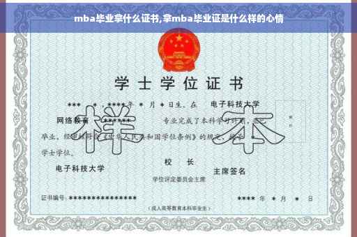 mba毕业拿什么证书,拿mba毕业证是什么样的心情