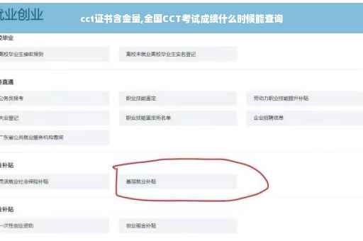 cct证书含金量,全国CCT考试成绩什么时候能查询