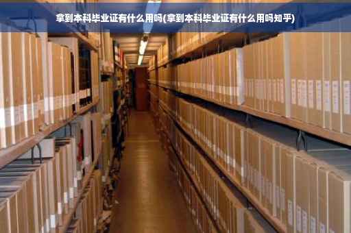 拿到本科毕业证有什么用吗(拿到本科毕业证有什么用吗知乎)