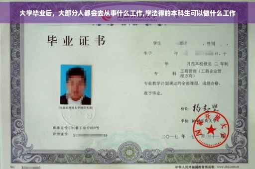 大学毕业后，大部分人都会去从事什么工作,学法律的本科生可以做什么工作