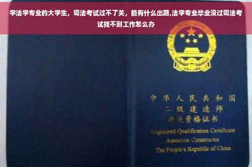 学法学专业的大学生，司法考试过不了关，能有什么出路,法学专业毕业没过司法考试找不到工作怎么办