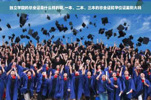 独立学院的毕业证是什么样的啊,一本、二本、三本的毕业证和学位证差别大吗