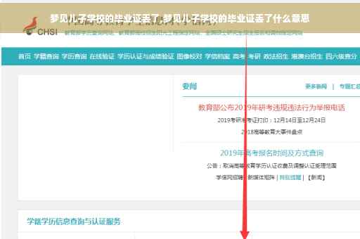 梦见儿子学校的毕业证丢了,梦见儿子学校的毕业证丢了什么意思