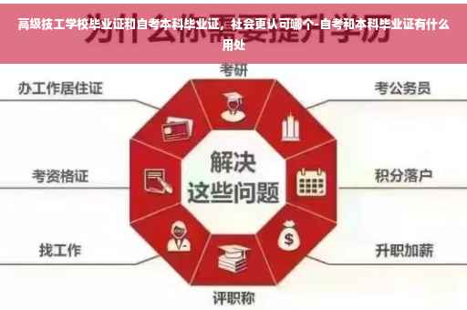 高级技工学校毕业证和自考本科毕业证，社会更认可哪个-自考和本科毕业证有什么用处