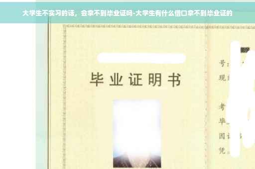 大学生不实习的话，会拿不到毕业证吗-大学生有什么借口拿不到毕业证的
