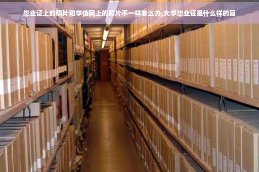 毕业证上的照片和学信网上的照片不一样怎么办,大学毕业证是什么样的图