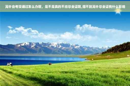高中会考没通过怎么办啊，是不是真的不给毕业证啊,得不到高中毕业证有什么影响