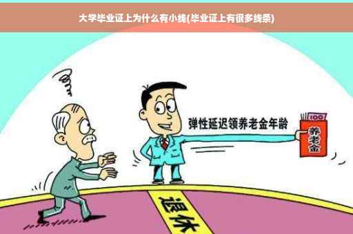 大学毕业证上为什么有小线(毕业证上有很多线条)