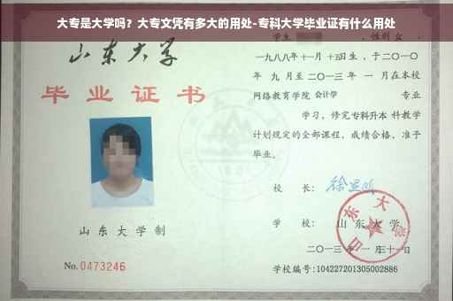 大专是大学吗？大专文凭有多大的用处-专科大学毕业证有什么用处