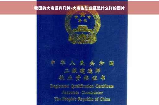 我国的大专证有几种-大专生毕业证是什么样的图片
