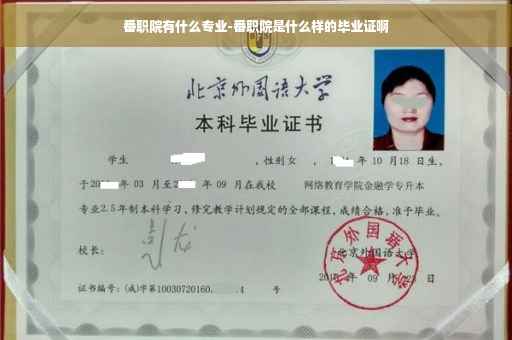 番职院有什么专业-番职院是什么样的毕业证啊