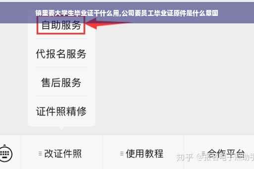 镇里要大学生毕业证干什么用,公司要员工毕业证原件是什么意国