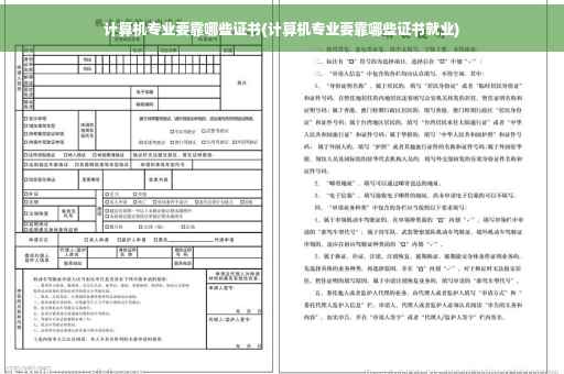计算机专业要靠哪些证书(计算机专业要靠哪些证书就业)