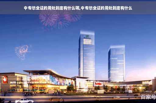 中专毕业证的用处到底有什么呢,中专毕业证的用处到底有什么