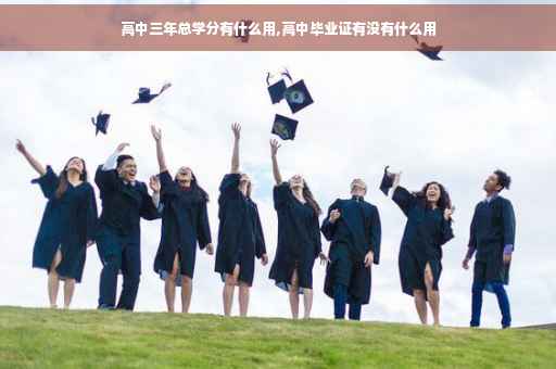 高中三年总学分有什么用,高中毕业证有没有什么用 高中三年总学分有什么用,高中毕业证有没有什么用