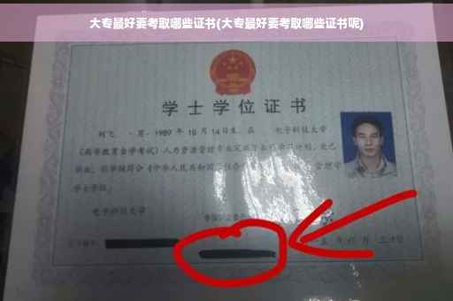 大专最好要考取哪些证书(大专最好要考取哪些证书呢)