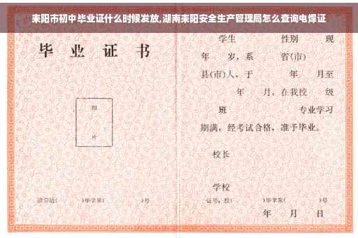 耒阳市初中毕业证什么时候发放,湖南耒阳安全生产管理局怎么查询电焊证