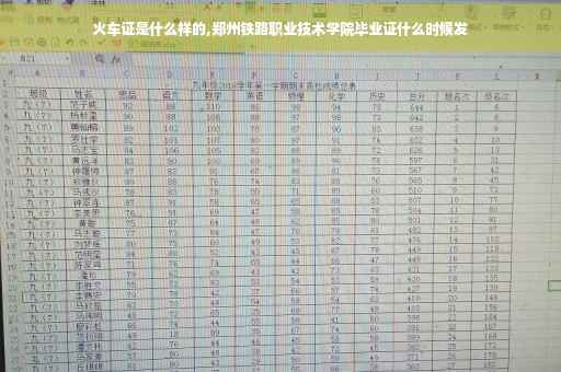 火车证是什么样的,郑州铁路职业技术学院毕业证什么时候发