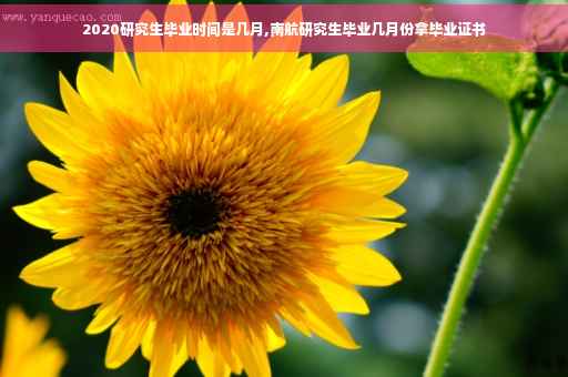 2020研究生毕业时间是几月,南航研究生毕业几月份拿毕业证书