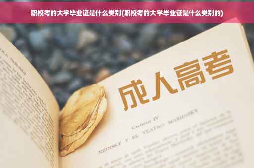 职校考的大学毕业证是什么类别(职校考的大学毕业证是什么类别的)