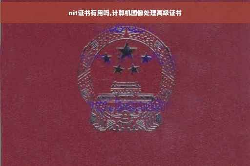 nit证书有用吗,计算机图像处理高级证书 nit证书有用吗,计算机图像处理高级证书