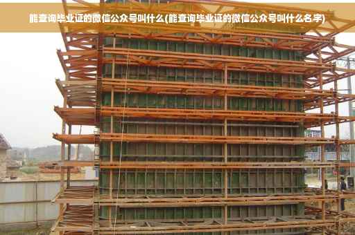 能查询毕业证的微信公众号叫什么(能查询毕业证的微信公众号叫什么名字)