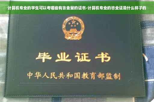 计算机专业的学生可以考哪些有含金量的证书-计算机专业的毕业证是什么样子的
