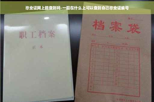 毕业证网上能查到吗-一般在什么上可以查到自己毕业证编号