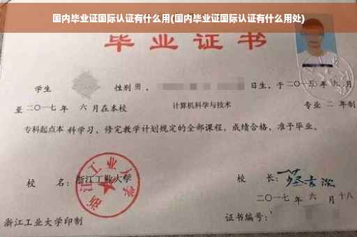 国内毕业证国际认证有什么用(国内毕业证国际认证有什么用处)