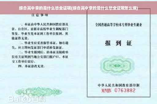综合高中拿的是什么毕业证呢(综合高中拿的是什么毕业证呢怎么填)